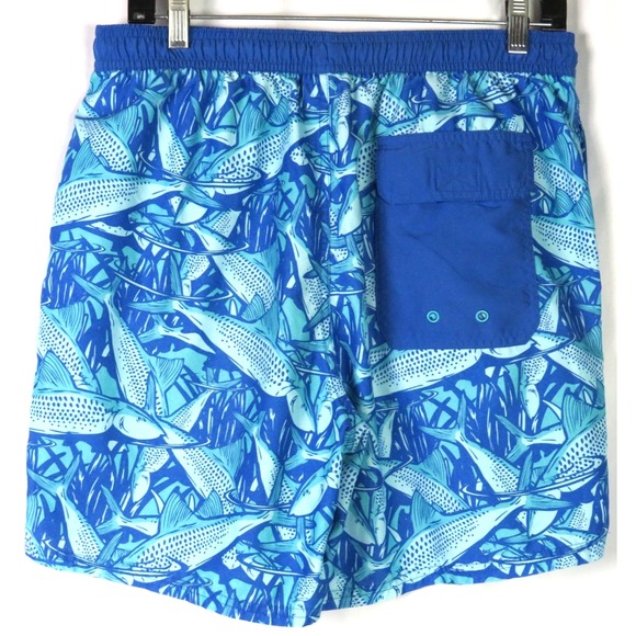 Lot of 2~ Vineyard Vines Mesh Lined Draw String Floral Swim Trunks Men's Medium - Picture 4 of 9